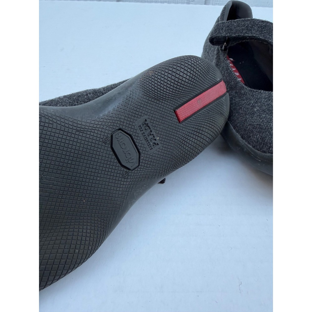 Vintage Y2K Prada Sport Mary Jane Wool Sneakers Grey Linea Rossa Vibram 2804 37 - Picture 7 of 15